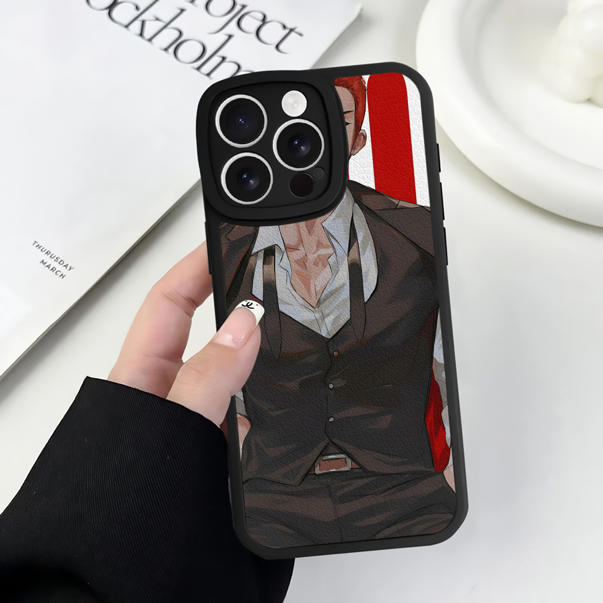 （画像用） SLAM DUNK／スラムダンク 【iPhone 16シリーズ対応】シリコンスマホケース（レザー調） 材質：シリコン